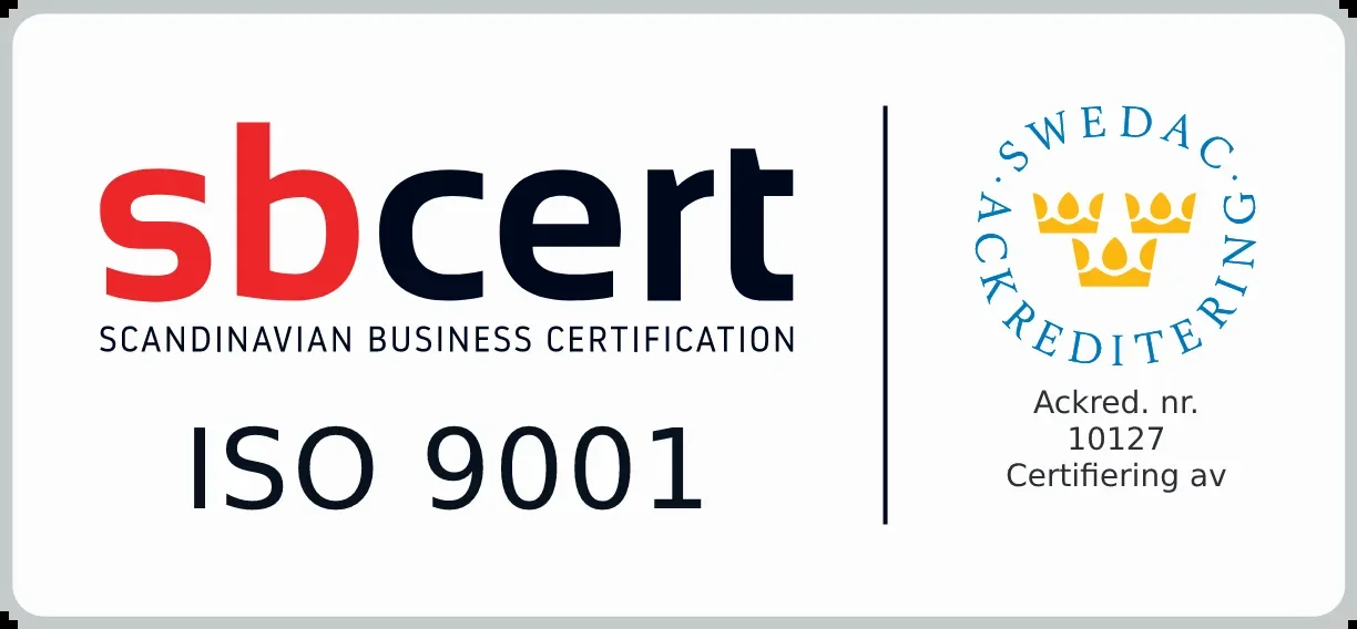 ISO 9001 certifiering